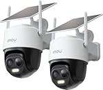 Imou 2K Cámara Vigilancia WiFi Exterior Solar 2-Pa...: 【Batería de 5000mAh de alta capacidad】La cámara vigilancia wifi exterior solar está equipada con un panel solar y una batería recargable de iones de litio de 5000 mAh integrada que se alimenta permanentemente, lo que elimina la necesidad de desmontar...