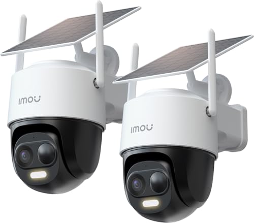 Imou Telecamera Esterna 2K con Pannello Solare, 360°PTZ WiFi Batteria