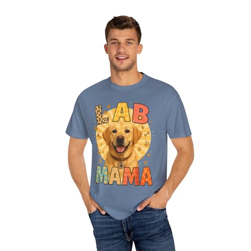 Lab Mama: Joyful Labrador Retriever Art Comfort Colors4