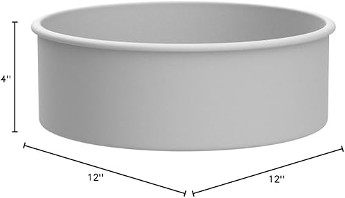 Vista 12 de PME Bandeja de aluminio profesional para hornear redonda de 8 x 4, 8 pulgadas, color plateado