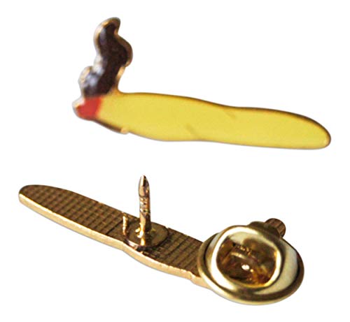 3-Piece Marijuana Doobie Cigarette Weed Blunt Lapel Pin Or Hat Pin & Tie Tack Set With Clutch Back By Novel Merk #TOP2