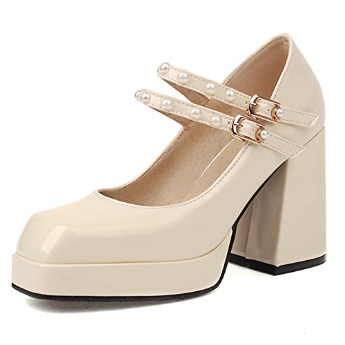 Chaussures de mariage à plateforme et bout carré pour cérémonie chic