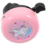 👩‍🦰🦄🚴♥♥ Cloche de vélo pour enfants, cloche de vélo licorne pour filles, klaxon de vélo fort, cloche en métal, son clair et net, accessoires de cloche de vélo de montagne pour guidon de scooter. la sonnette de vélo est faite de matériaux durables et robustes, peut être utilisée pendant longtemps.