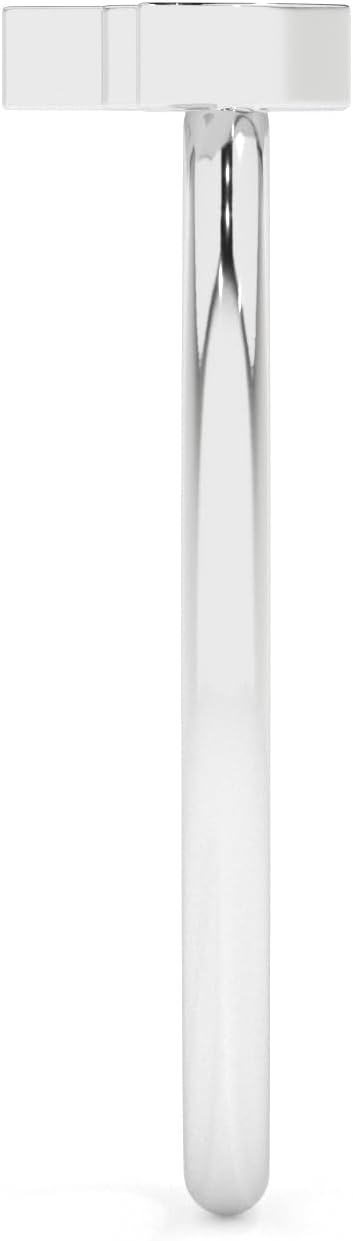 Bat Shape Natural Gemstones Stackable Rings for Women in 925 Sterling Silver | Birthstone Jewelry Gifts for Her (Bezel-Set)