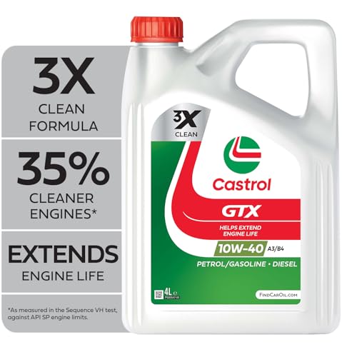 Castrol GTX 10W-40 A3/B4 Engine Oil 4L