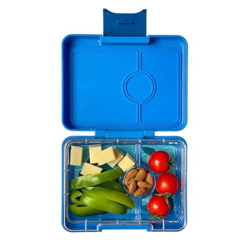 Yumbox Snack Box - 3 Compartment - Leakproof Bento Lunch Box for Kids (Surf Shark)