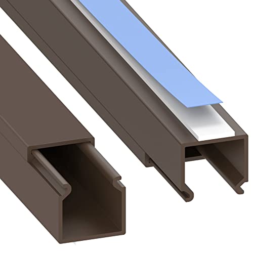 Habengut | Mini Kabelkanal Braun 15x15 mm – Flacher, Selbstklebender TV...