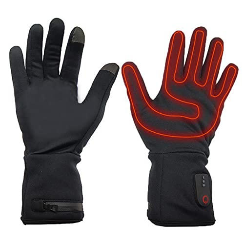 SUYUDD Guantes Térmicos Recargables para Hombres Y Mujeres, 3 Niveles De Calefacción con Control Inteligente, Batería Recargable, Guantes Térmicos para Deportes Al Aire Libre, Guantes Finos Cover
