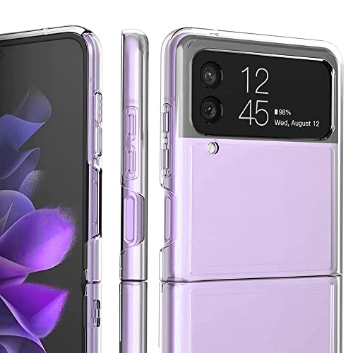 Ziulqik For Samsung Galaxy Z Flip 3 Case, Clear Shockproof Zflip3 Phone Cover, Slim Thin Protective Silicone Cases For Flip3 5G Phone - Transparent #TOP4