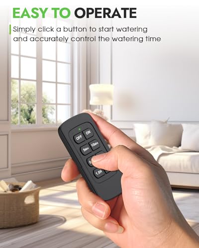 Insoma Sprinkler Timer with Remote Control, Water Hose Timers, Turns Water Off Automatically, Up to 120 Minutes of Run Time, Irrigation Timer for Lawn, Drip, Soaker Hose, and Garden, 1 Outlet