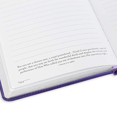 Soulscripts, Joshua 1:9 Be Strong Flexcover Journal, Purple, 6 X 8 1/2 Inches, 360 Pages #TOP3