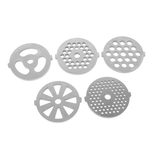 GRIRIW Cuchillas Para Picadora De Carne 8 Piezas Acero Inoxidable Disco Redondo 7mm Disco Cuadrado 8.3mm Cuchillas De Repuesto Para Uso Doméstico Cocina