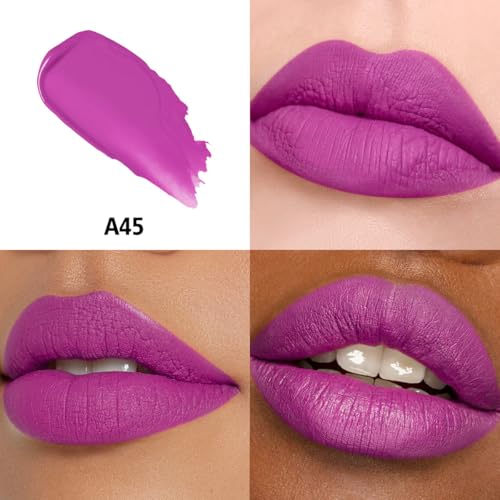 Image of Purple Lipstick Matte Long Lasting Lipstick for Women Smudgeproof