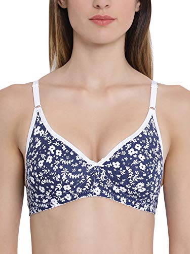 Image of Clovia Women's Cotton Non-Padded Non-Wired Floral Print Full Cup Bra