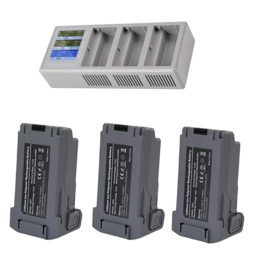 �C���e���W�F���g �t���C�g �o�b�e���[ 5000mAh DJI Mini 5 Pro Plus �ƌ݊������� | �����p�h���[���o�b�e���[ ��s����52�� ��e��LiPo HV�[�d��(3PCS+Sancang Charger)