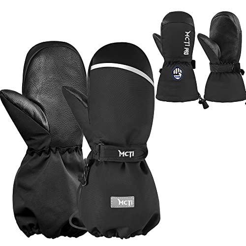 MCTi Kids Mittens with String KDS-19 One Pair(Black, XX-Small) Kids Mittens with Removable Liner MC-03 One Pair(Black, XX-Small)