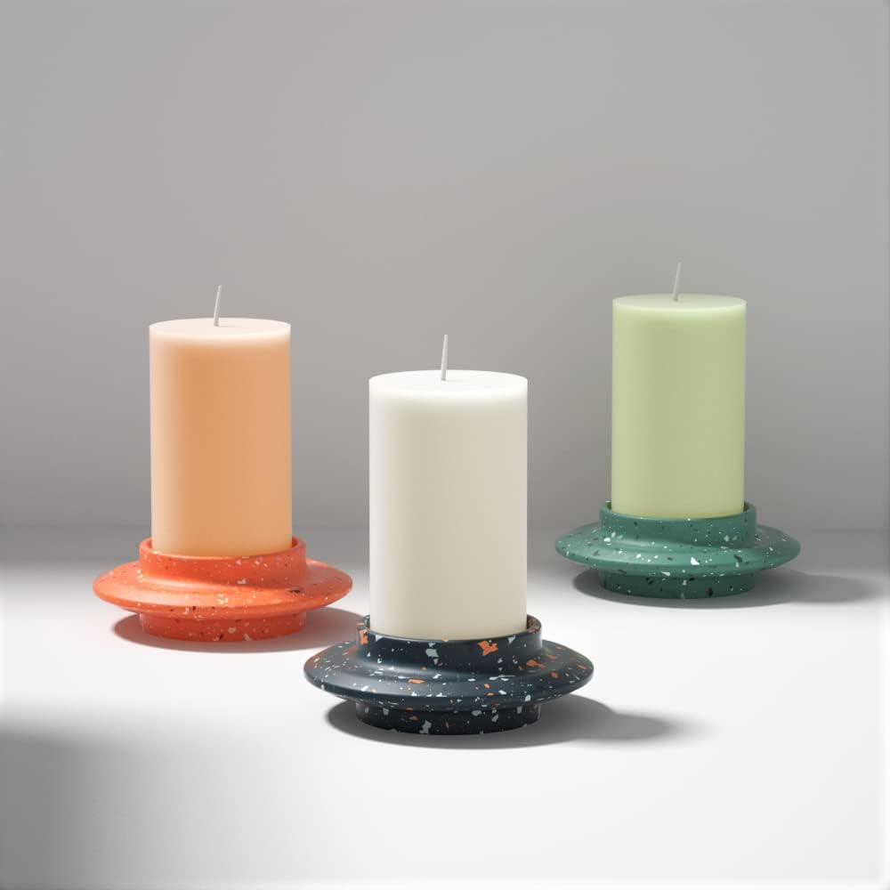 Candlestick Mold Concrete Candle Holders Mould 3 in Wide Candle Container Making Tools