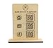Google, Social Media, Website QR-Code Aufsteller | personalisierbar Holz 15x10,5 cm