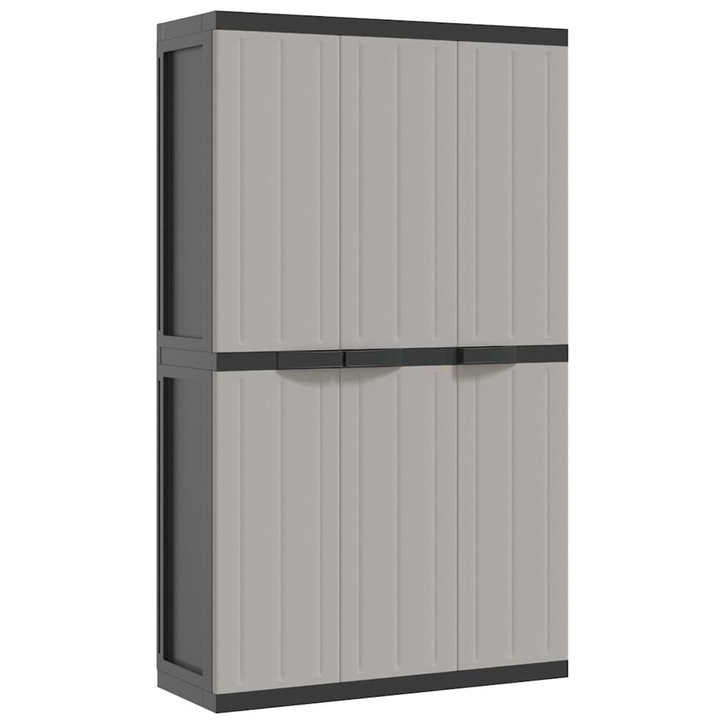Armoire de jardin en plastique robuste - Étagères réglables et verrouillable