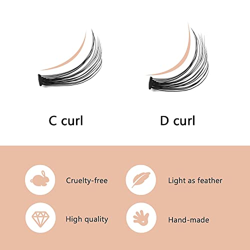 240 Pcs Lash Clusters 10D/20D Cluster Lashes C Curl 8-14Mm Individual Eyelashes Cluster Lashes Wisps + Lash Clusters Diy Eyelash Extensions 72 Pcs 3D Multiple Layers Eyelash Clusters Mix 10-16Mm #TOP4