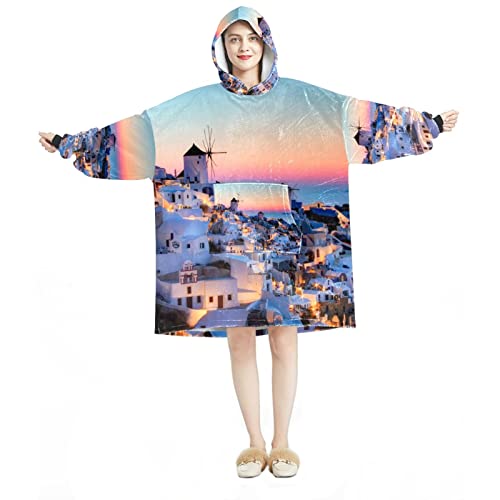 Sweat à capuche surdimensionné chaud pour adulte contre le froid hivernal