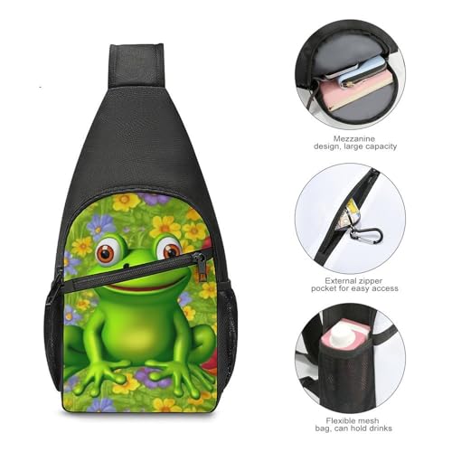 Mochila tipo Sling Bolsa Deportiva Casual para Senderismo miniatura 5