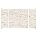 Transolid SWK603660-48 SaraMar 36 X 60-in Glue 3-Piece Tub Wall Kit, Biscotti Marble
