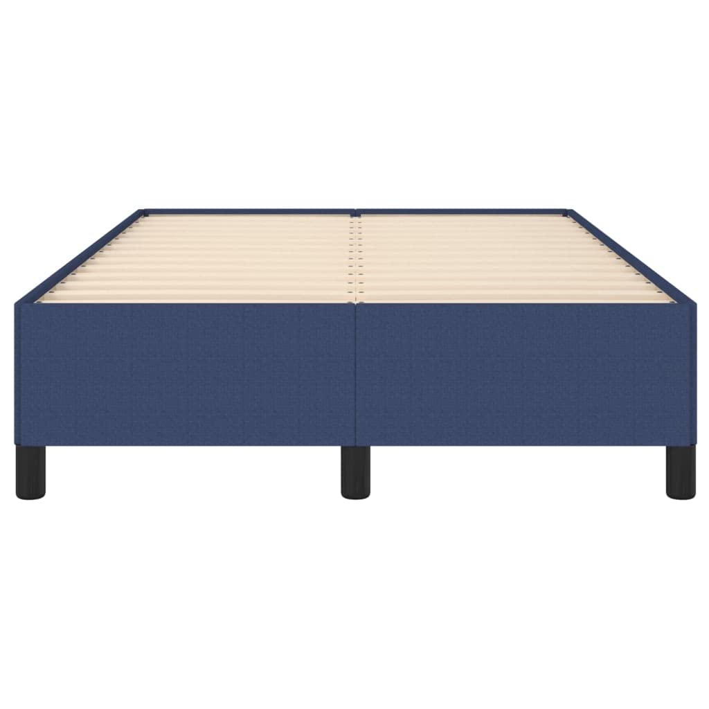 vidaXL Polsterbett, Bett Bettgestell mit Lattenrost, Schlafzimmerbett Doppelbett mit Stützbeinen, Bettrahmen Schlafzimmermöbel, Blau 120x200cm Stoff