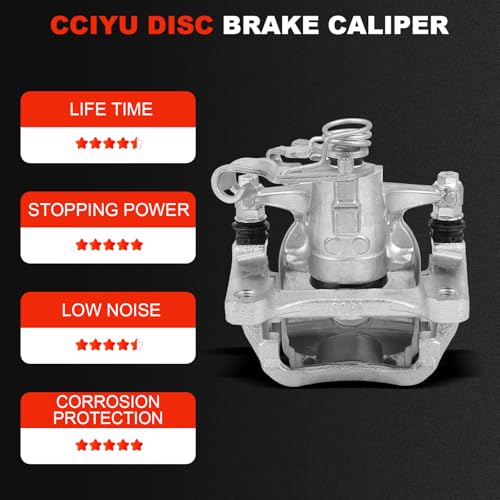 cciyu Rear Right Disc Brake Caliper Assembly with Bracket 18B5542 by cciyu - Used condition - Image 5