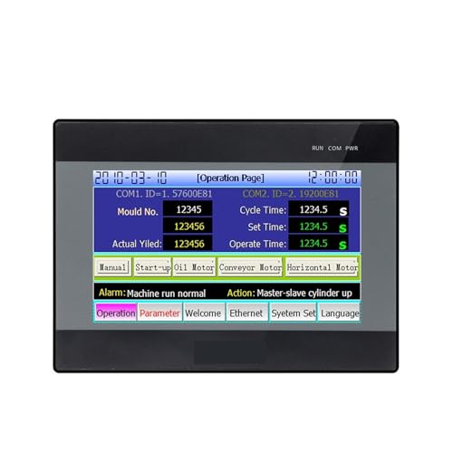 Contrôleur de relais RS232 RS485 7 pouces pour automatisation et commutation synchrone