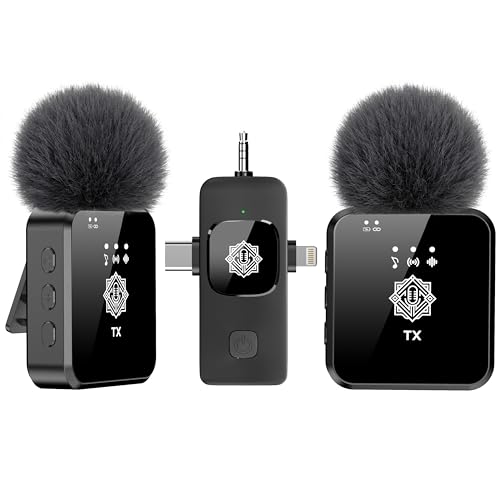 Image of DIGIMORE 3 in 1 Wireless Lapel Mic with ANC | 100Ft Range | 10Hrs Playback | KTV Reverb /Mute Functions | Plug n Play with Clear Timbre & High Sensitivity for Vloggers, Live Streaming & Youtube (D-455)