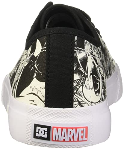 Dc Men's Deadpool Court Graffik Skate Shoe, Black/White/Red, 12 #TOP2