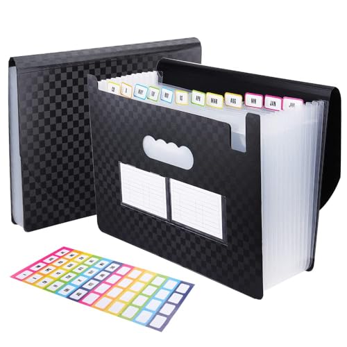Capa de Arquivo, Pasta de Arquivos Expansível com 13 Compartimentos, Pasta de Arquivo de Armazenamen