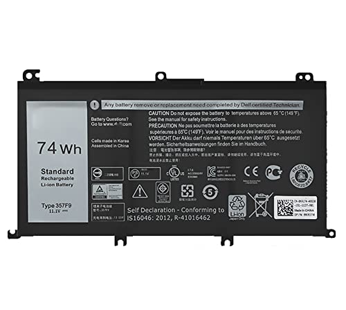 357F9 74Wh Dell Inspiron 15 5000 Gaming 7557 7559 7567 7566 5576 5577 P57F �m�[�g�p�\�R���������i F26/32D