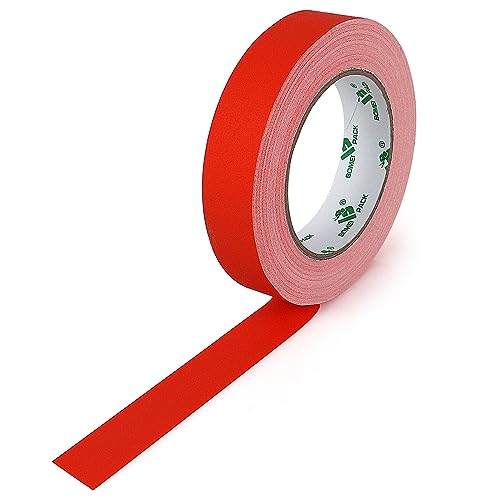 Image of BOMEI PACK Red Gaffer Tape, Matte Non-Reflective, 1inch x 30yds No Residue Hand Tear Self-Adhesive Gaffer Tape for Labeling, Cable, Stage, Photo Studio, Painters and Duct Repair, 1 Pack