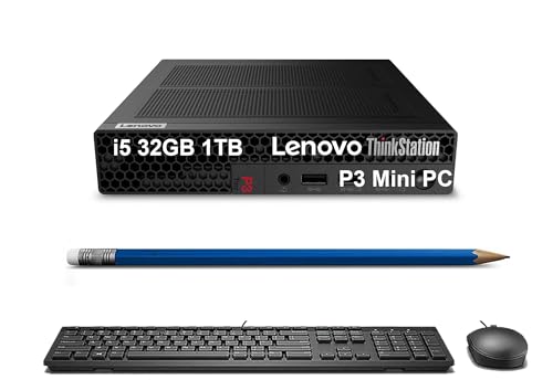ThinkStation P3 Tiny Workstation Mini Desktop PC (Intel 14-Core i5-14500 vPro (> i7-13700)A32GB DDR5 RAMA1TB SSD) MFF rWlXAGWjA
