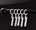 LumenTY 30 piezas de plástico clip ajustable plisado gancho blanco para cortinas,...