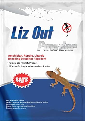 Liz Out Powder Non Toxic No Chemical Lizard, Reptile, Amphibian Repellent Powder for Outdoor, Indoor, Home & Garden use - 1 Kg