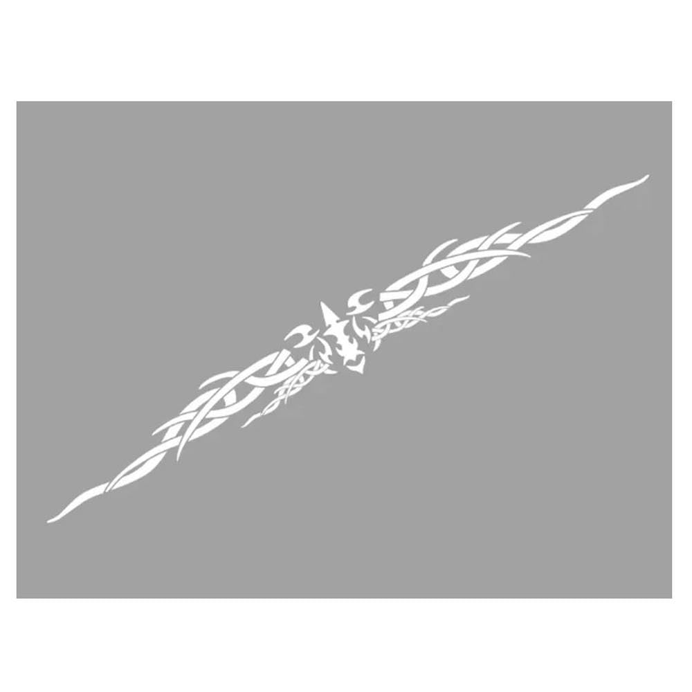 Auto Accessory Car Body Sticker Decal Vinyl Waterproof Non-Fading Windshield Reflective Personalized Auto Decor Accessories(Glossy White)