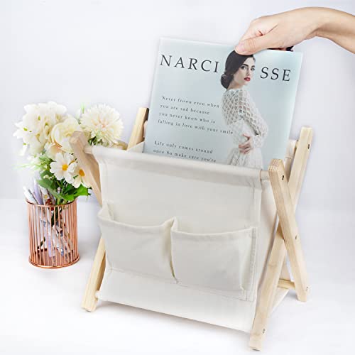 Lyroo Bohemian Magazine Rack Macrame Magazine Book Basket Magazine Holder Bathroom Boho Home Decor For Bathroom Living Room, Office, Nursery #TOP6