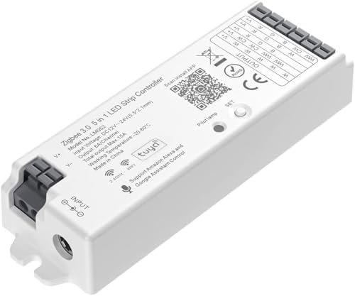 BTF-LIGHTING LM052 5in1 2.4Ghz RF Zigbee3.0 LED Controller Voice Control