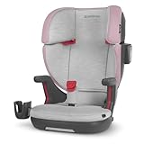UPPAbaby Alta V2 High Back Booster Seat/Seven-Position, Active Support Headrest for Growing Children/SecureFit Integrated Belt Guide + Positioner/Cup Holder Included/Iris (Grey Mélange/Lavender)