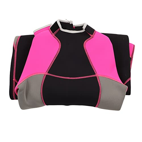 Women's Full Body Wetsuit for Surfing and Diving One Piece Dive Skin Guard Long Sleeve Zip Quick Dry Sunsuit in 3mm Thickness and Black (L)