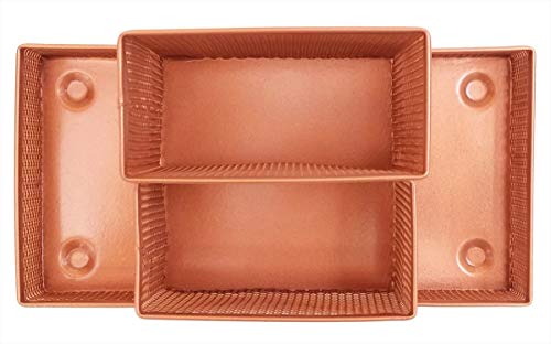 Kit Organizador Rose Gold com 4 Partes para Escritório