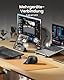ProtoArc EM11 NL Ergonomische Vertikale Maus, MINI Kabellos Aufladbar Mouse mit 3 Gerät (Bluetooth+Bluetooth+USB), Vertikal Funkmaus für Computer, iPad, Mac, Windows - Schwarz