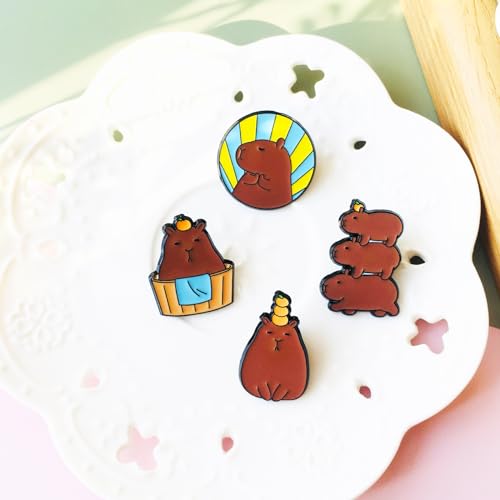 Image of Cute Enamel Pins Cartoon Lapel Pin Brooch Badge for Backpack Jackets Funny Tiger Pins for Gift Anime Enamel Pin for Clothing Hat Decoration