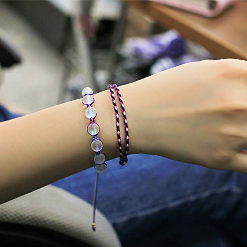 Kelitch Women Moon-Stone Beaded Bracelets Colorful Crystal Strands Bracelets Beach Bracelets Bangles Jewelry #TOP3