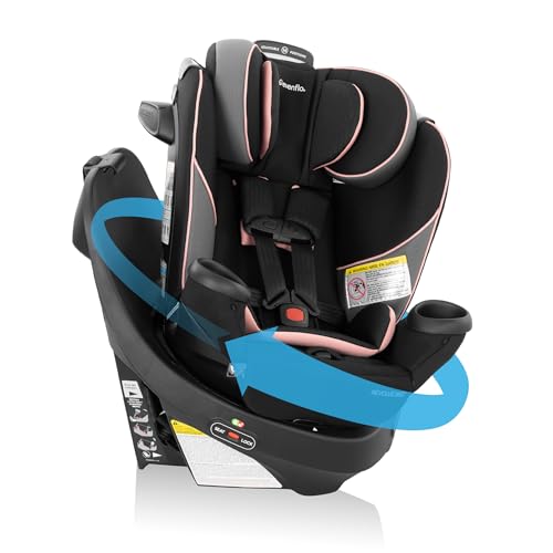 Image of Evenflo Revolve360 Extend Convertible Car Seat with 360 Degree Rotation, Extended Rear-Facing, Forward-Facing, Booster Mode, and Secure Latch Install, Ainsley