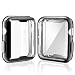[2-Pack] Julk Case for Apple Watch Series 5 / Series 4 Screen Protector 40mm, 2019 New iWatch Overall Protective Case TPU HD Ultra-Thin Cover for Series 5/4 (1 Black+1 Transparent)