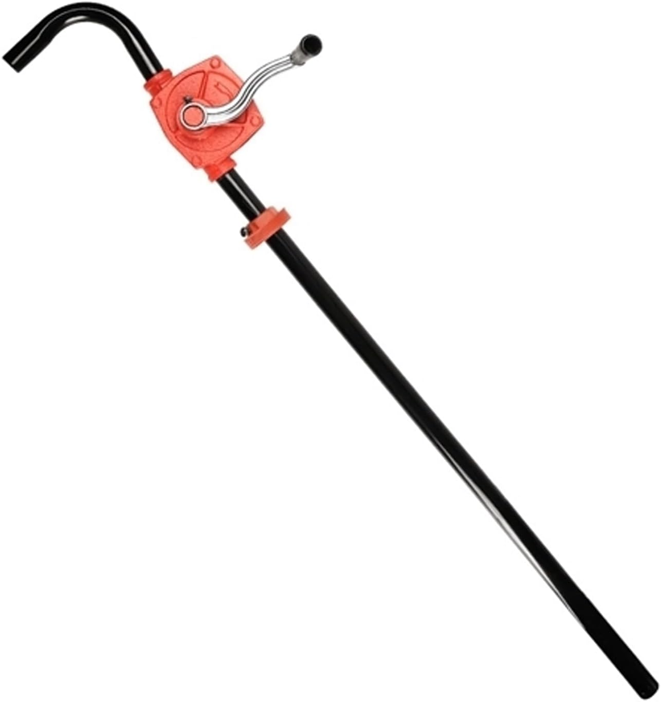 Hand Rotary Barrel Pump Manual Drum Pump Cast Iron 26LPM 50LPM 25mm 32mm Fuel Transfer Pump for Gasoline Diesel Engine Hydraulic Kerosene Edible Oil (Oil Inlet Diameter 25MM)